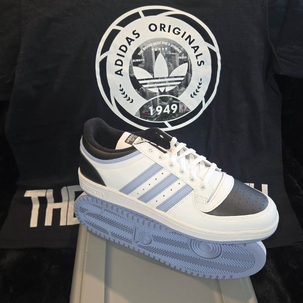 SOLD! Mens Adidas Originals Top Ten Low North Carolina Blue/White/Black Size 13